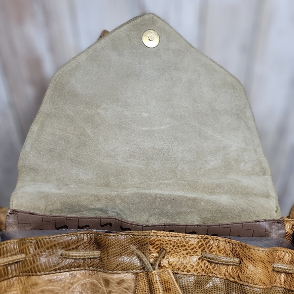 Sharif Reptile Patchwork Crossbody - Picture 5 of 7